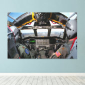 B-52H STRATOFORTRESS COCKPIT 40x60 Leinwanddruck (Insitu (Holzboden))