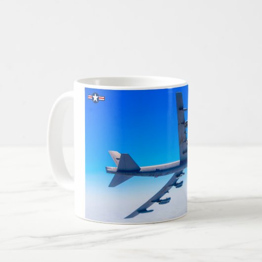 B-52H STRATOFORTSCHRIFT KAFFEETASSE (Vorderseite Links)