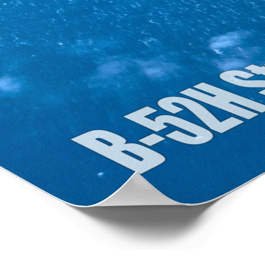 B-52H STRATOFORTSCHRIFT POSTER (Ecke)