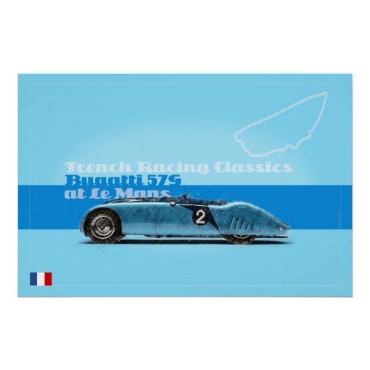 B 57G "Tank" at the Sarthe Poster (Vorderseite)