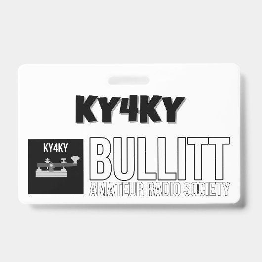 B.A.R.S KY4KY Club Abzeichen Ausweis (Vorderseite)