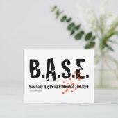B.A.S.E. Jumping Skydiver Postkarte (Stehend Vorderseite)