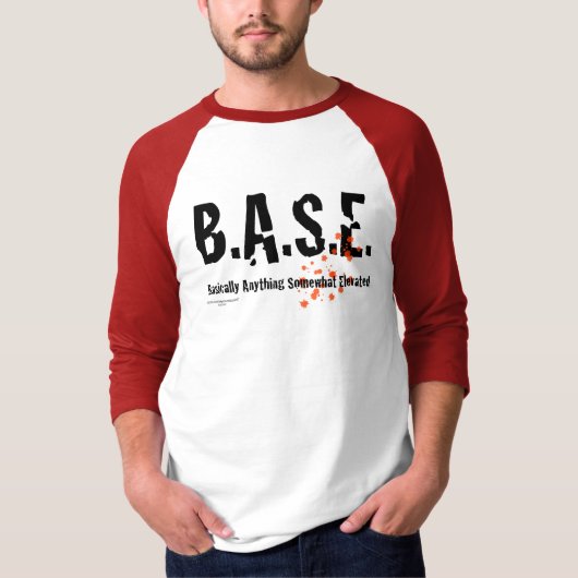 B.A.S.E. Springender Skydiver T-Shirt (Vorderseite)