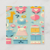 B ABYGIRLSHOWER PASTEL GREEN multiekemental Begleitkarte (Rückseite)