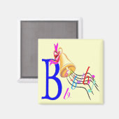 B - Alphabet Magnet (Vorderseite/Rückseite)