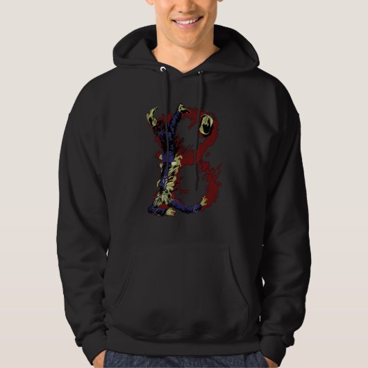 B Alphabet Zombie Letter Hoodie (Vorderseite)