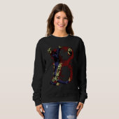 B Alphabet Zombie Letter Sweatshirt (Vorne ganz)