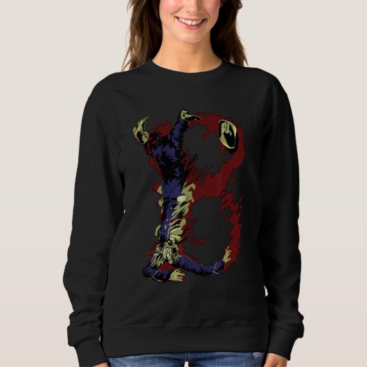 B Alphabet Zombie Letter Sweatshirt (Vorderseite)