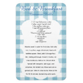 B and B Cinnamon Roll Recipe Magnet (Vertikal)