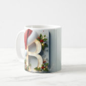 B Anfangsbuchstabe Weihnachtsbecher – Festliches B Kaffeetasse (Vorderseite Links)