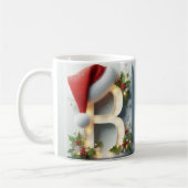 B Anfangsbuchstabe Weihnachtsbecher – Festliches B Kaffeetasse (Links)