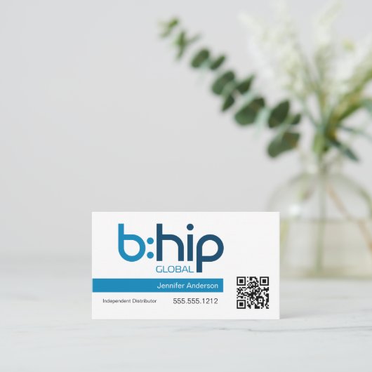 b:angesagte Visitenkarte (Stehend Vorderseite)