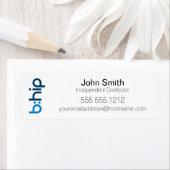 b: ANGESAGTES Etikett für den kleinen Händler (Insitu)