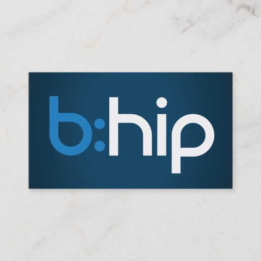 b: ANGESAGTES Verteiler-Geschäfts-Karten-Blau Visitenkarte (Vorderseite)