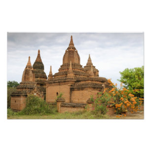 B. Asien, Myanmar, Birma), Bagan Pagan). Verschied Fotodruck