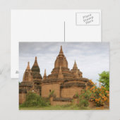 B. Asien, Myanmar (Birma), Bagan Pagan). Verschied Postkarte (Vorne/Hinten)