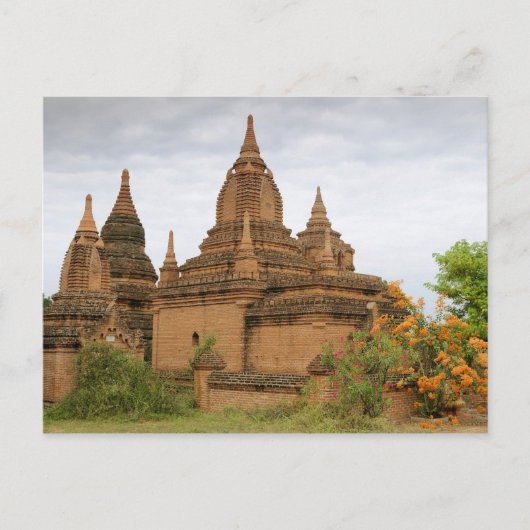 B. Asien, Myanmar (Birma), Bagan Pagan). Verschied Postkarte (Vorderseite)