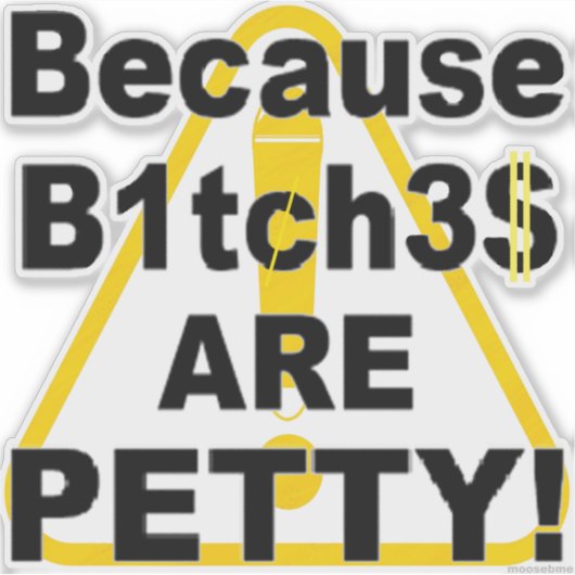 B.B.A.P.! Caution Aufkleber (Vorderseite)