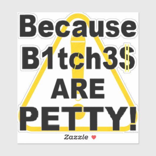 B.B.A.P.! Caution Aufkleber (Blatt)