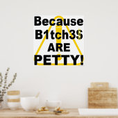 B.B.A.P. Caution Sign Poster (Küche)