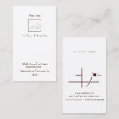 B&B Comfort Inn International Community 2020 Visitenkarte (Vorne/Hinten)