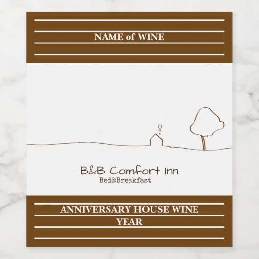 B&B Comfort Inn Pleasure Weinetikett (Einzelnes Label)