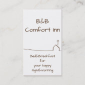 B&B Comfort Inn Visitenkarte (Vorderseite)