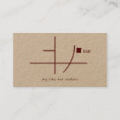 B&B Comfort Inn Visitenkarte (Rückseite)