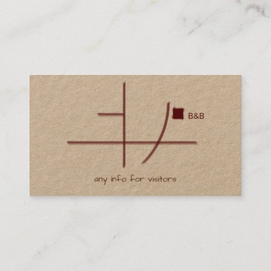 B&B Comfort Inn Visitenkarte (Rückseite)