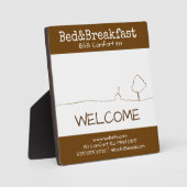 B&B Comfort Inn willkommen Fotoplatte (Vorderseite)