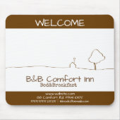 B&B Comfort Inn willkommen Mousepad (Vorne)
