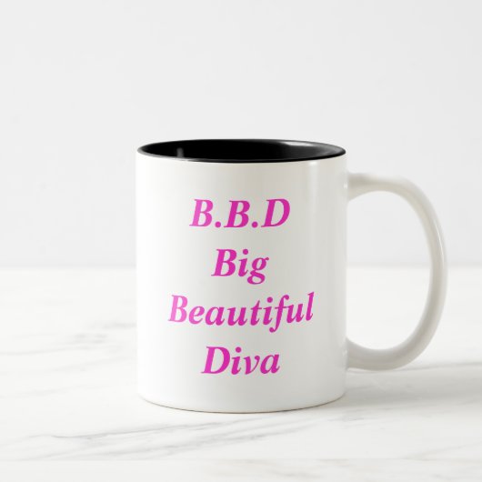 B.B.D große schöne Diva Zweifarbige Tasse (Rechts)