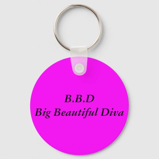 B.B.DBig Schöne Diva Schlüsselanhänger (Vorderseite)