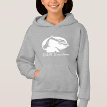 B&B Equestrian - Kids Hoodie - Weißes Logo