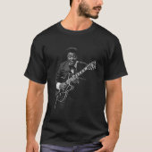 B.B King Playing Guitar T-Shirt (Vorderseite)