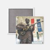 B.B. King Statue - Memphis, Tennessee Magnet (Vorderseite/Rückseite)