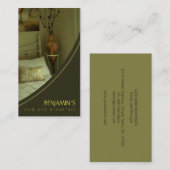 B&B Olive Green Bed and Breakfast Business Cards Visitenkarte (Vorne/Hinten)