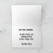 "B&B Pizza Tiger" Danke Karte (Innenseite)