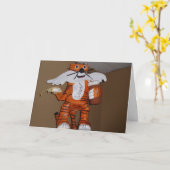 "B&B Pizza Tiger" Danke Karte (Gelbe Blume)