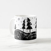 b&b Weihnachtsbäume Kaffeetasse (Vorderseite Links)