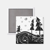 b&b Weihnachtsbäume Magnet (Vorderseite/Rückseite)