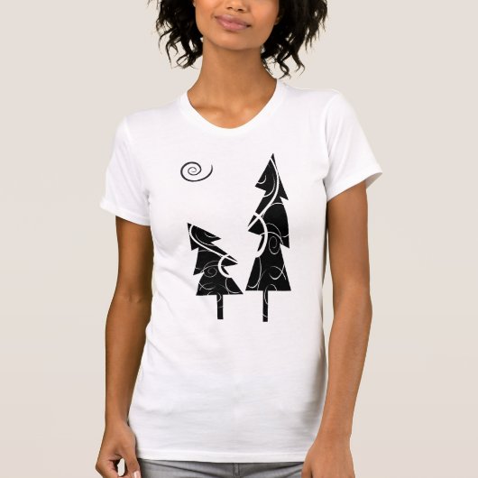 b&b Weihnachtsbäume T-Shirt (Vorderseite)