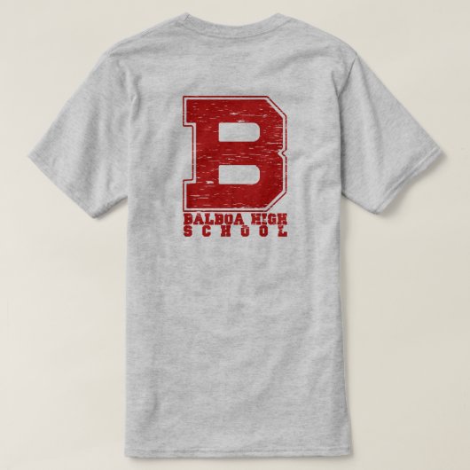 "B" Balboa High School T-Shirt (Design Rückseite)