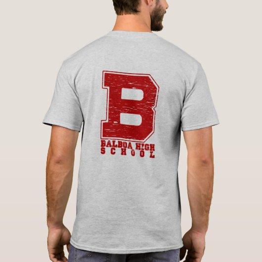 "B" Balboa High School T-Shirt (Rückseite)