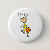 B-Ball bin ich heiß Button (Vorderseite)