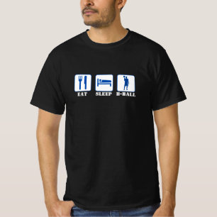B-Ball essen - Basketball - Blau T-Shirt
