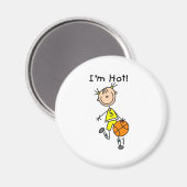 B-Ball Ich bin heiß Magnet (Vorderseite/Rückseite)
