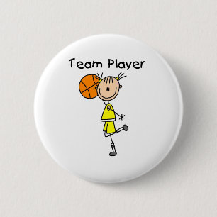 B-Ball-Mannschaftsspieler Button