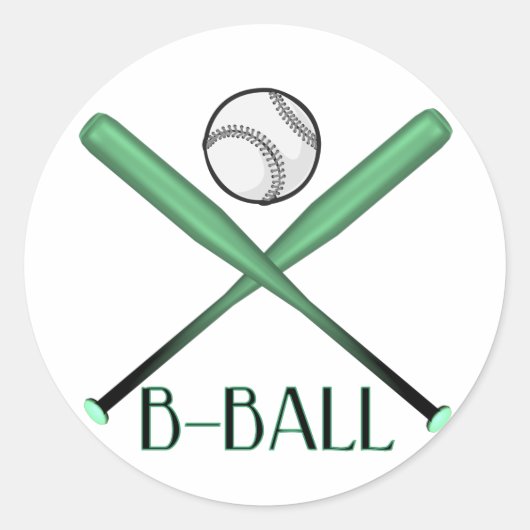 B-BALL RUNDER AUFKLEBER (Vorderseite)