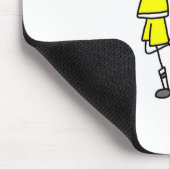 B-Ball-Team-Spielerin Mousepad (Ecke)